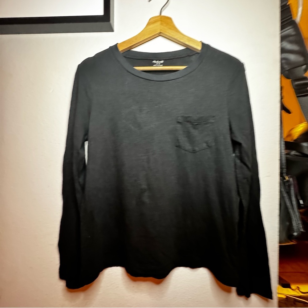 EUC 2 madewell long sleeve pocket tee